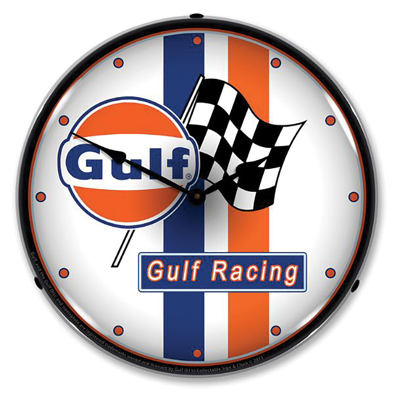 1953-2020 Universal LED Clock Gulf Racing - CA-UN0082-Corvette-Store-Online