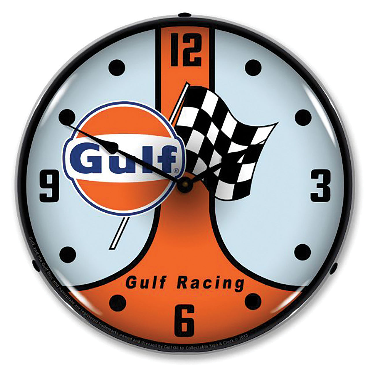 1953-2020 Universal LED Clock Gulf Racing - CA-UN0083-Corvette-Store-Online