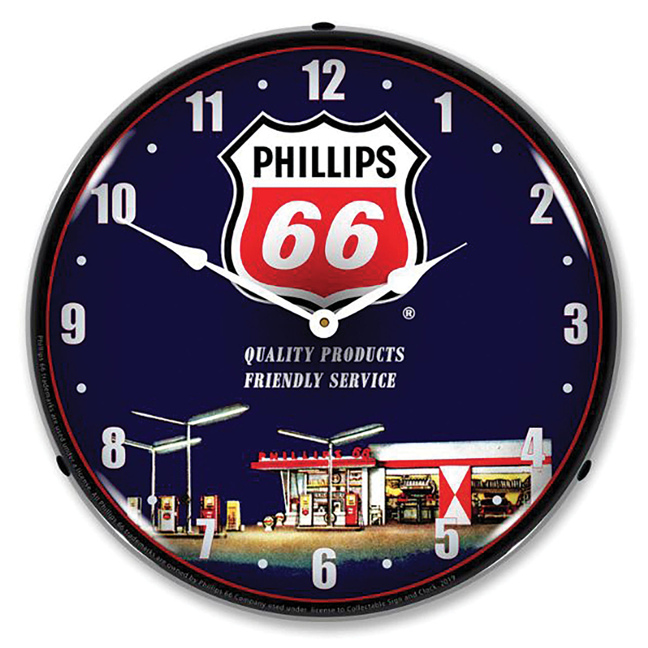 1953-2020 Universal LED Clock Phillips 66 Gas Station - CA-UN0094-Corvette-Store-Online
