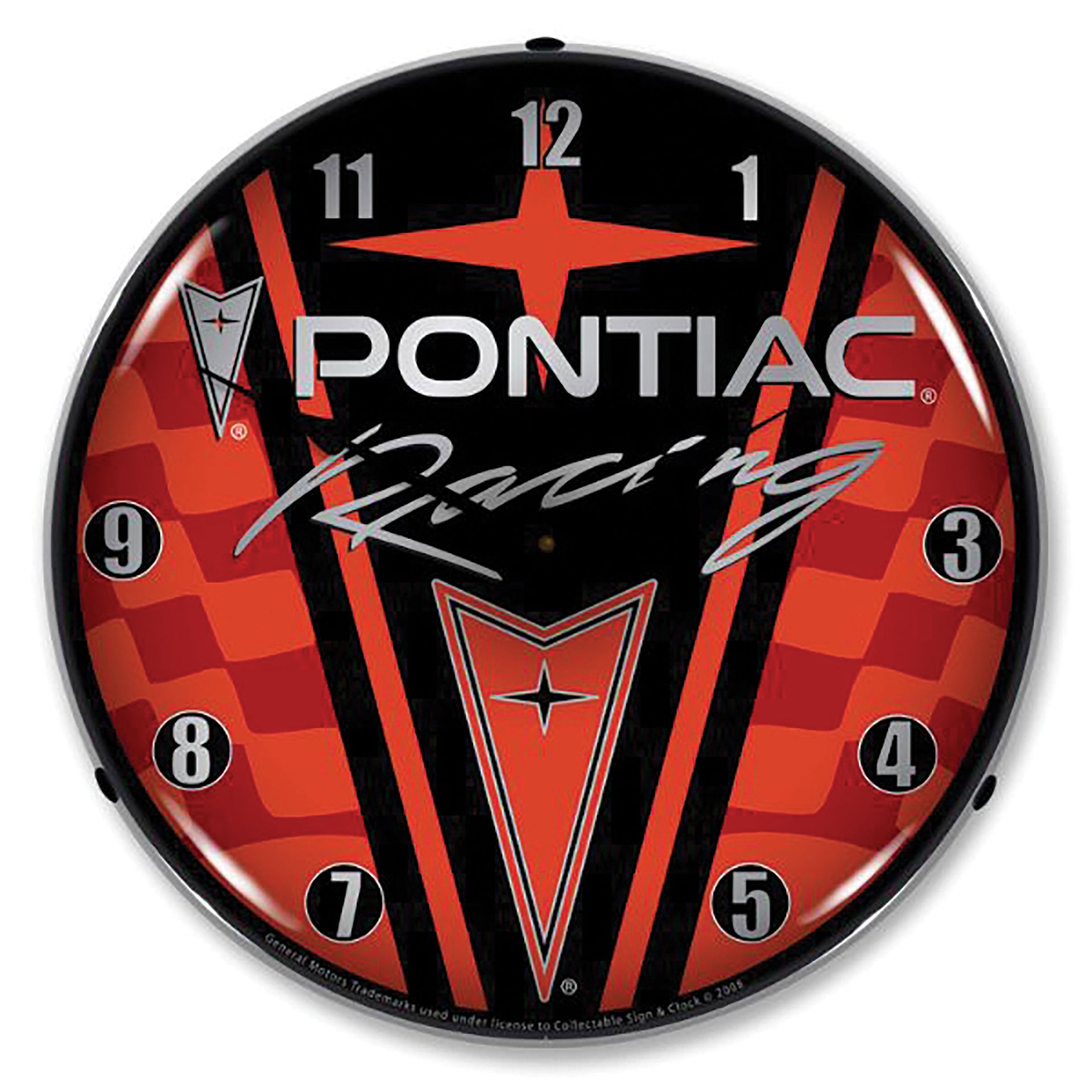 1953-2020 Universal LED Clock Pontiac Racing - CA-UN0100-Corvette-Store-Online