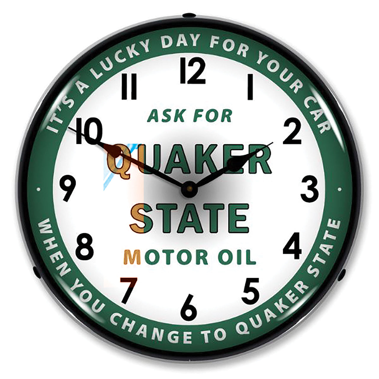 1953-2020 Universal LED Clock Quaker State Oil - CA-UN0102-Corvette-Store-Online
