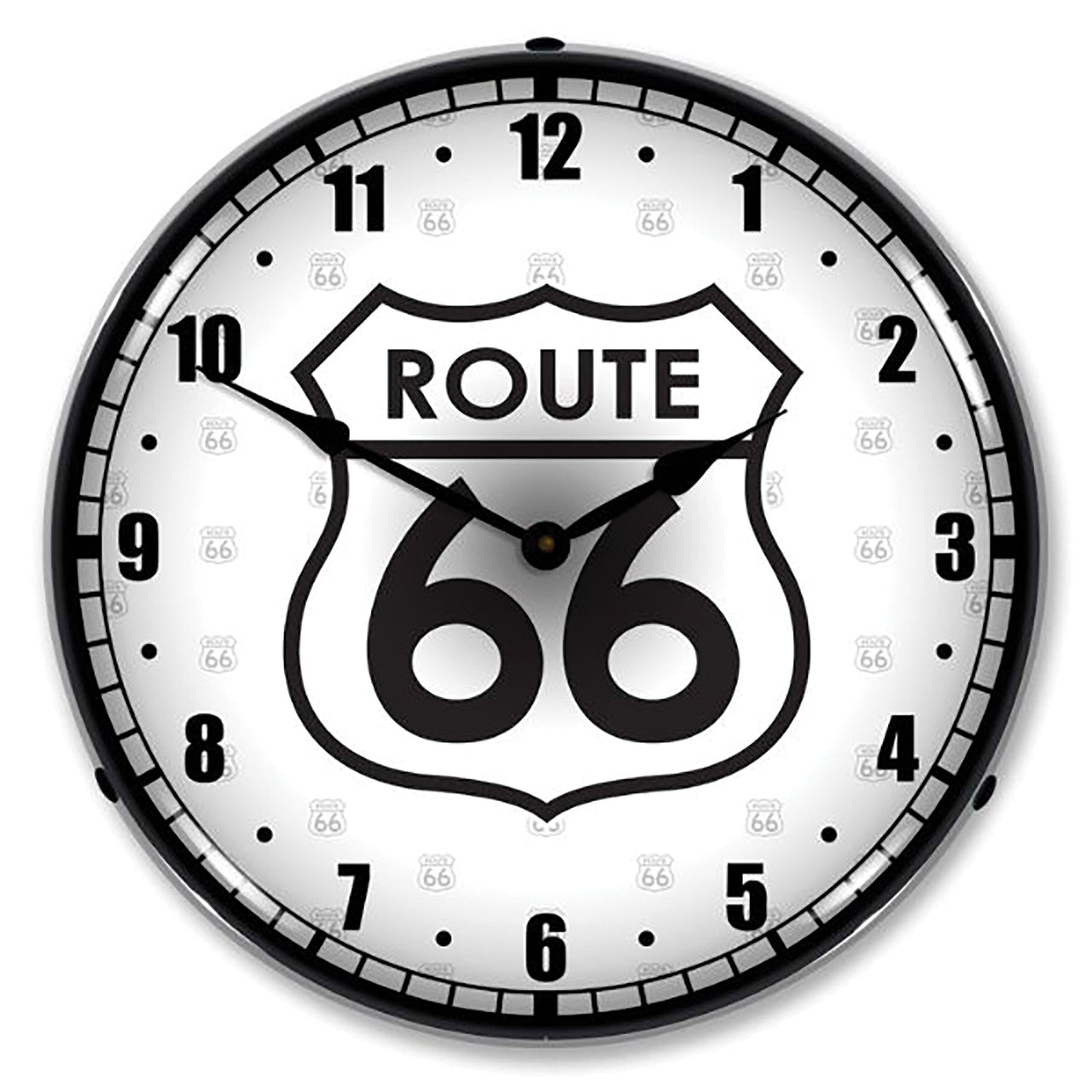1953-2020 Universal LED Clock Route 66 - CA-UN0103-Corvette-Store-Online