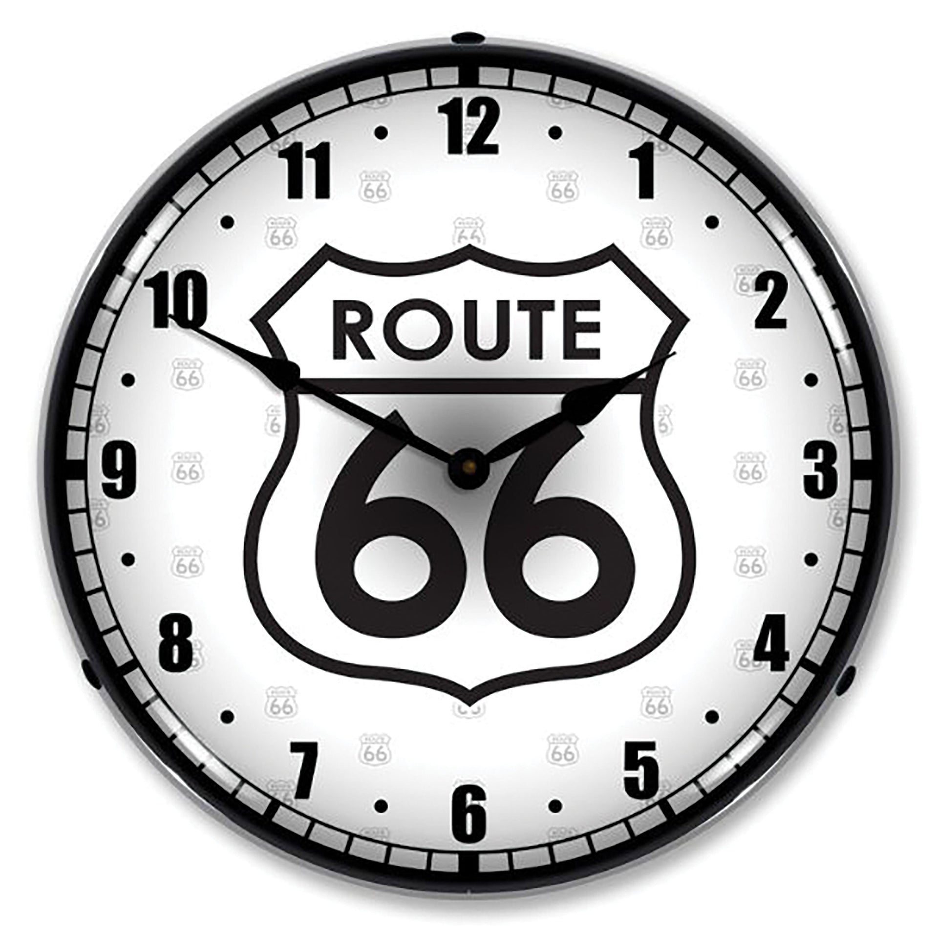 1953-2020 Universal LED Clock Route 66 - CA-UN0103-Corvette-Store-Online