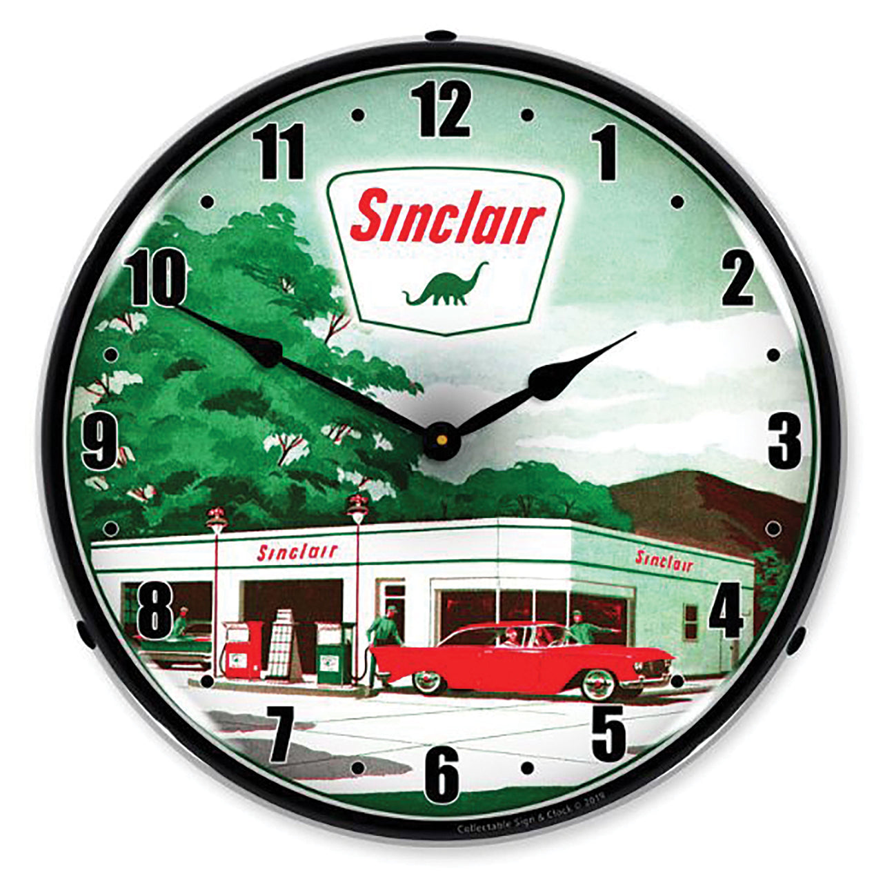 1953-2020 Universal LED Clock Sinclair Gas Station 2 - CA-UN0110-Corvette-Store-Online