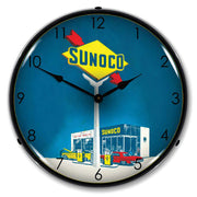 1953-2020 Universal LED Clock Sunoco Gas - CA-UN0118-Corvette-Store-Online