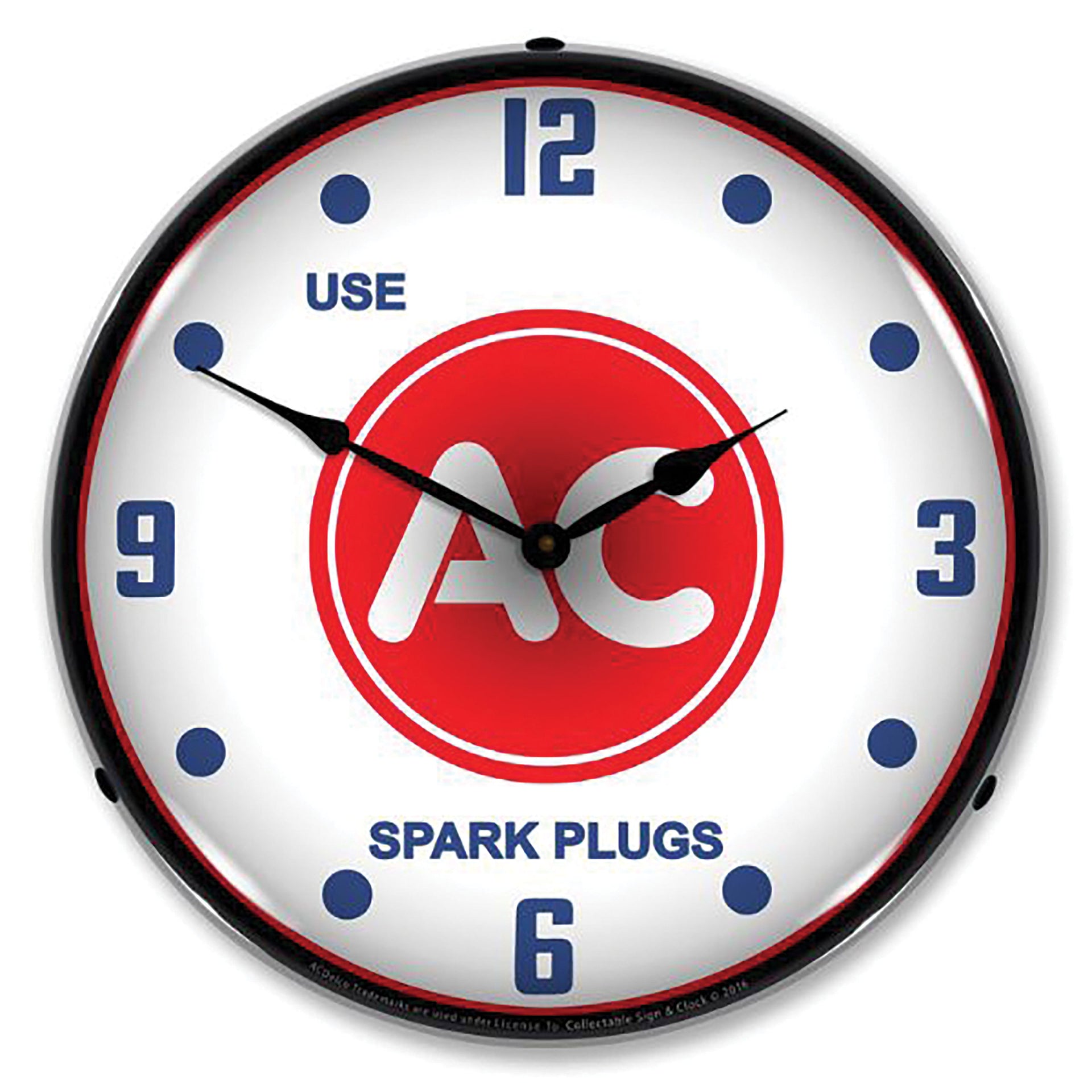 1953-2020 Universal LED Clock Use AC Spark Plugs - CA-UN0121-Corvette-Store-Online