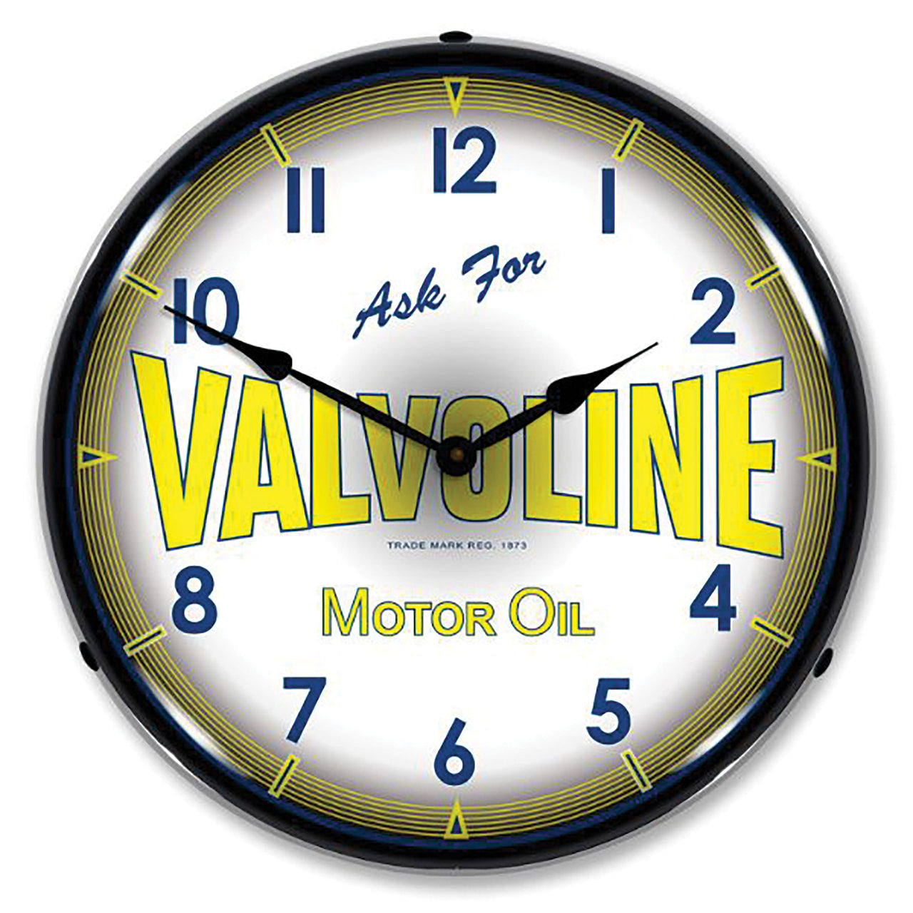 1953-2020 Universal LED Clock Valvoline Motor Oil - CA-UN0122-Corvette-Store-Online