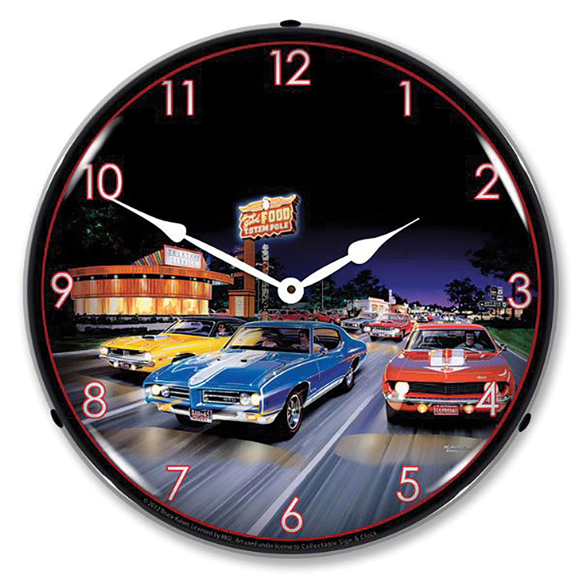 1953-2020 Universal LED Clock Woodward Avenue - CA-UN0124-Corvette-Store-Online