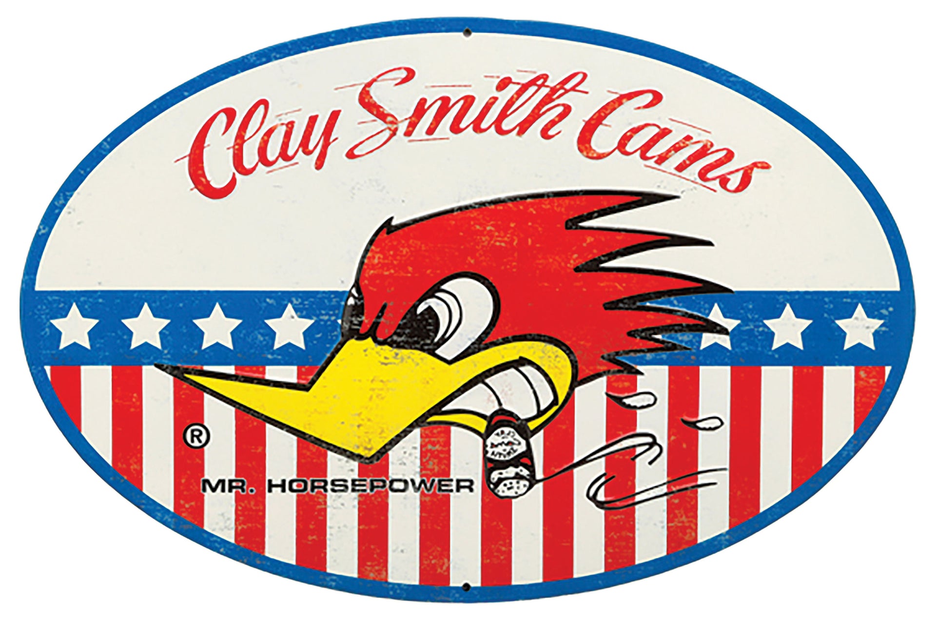 1953-2020 Universal Die Cut Embossed Tin - Clay Smith Cams Americana - CA-UN0142-Corvette-Store-Online