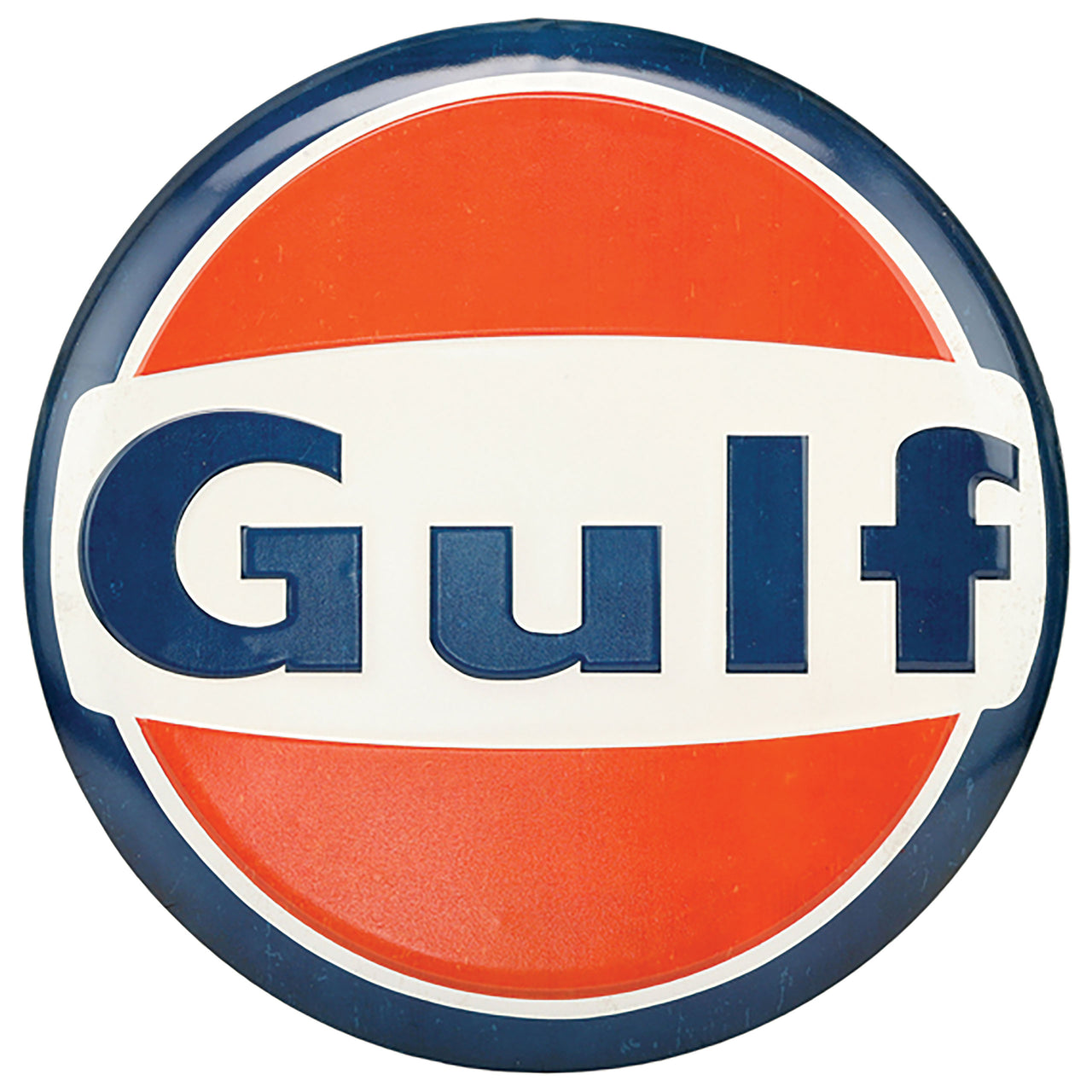 1953-2020 Universal Metal Button - High Gloss Embossed - Gulf - CA-UN0217-Corvette-Store-Online