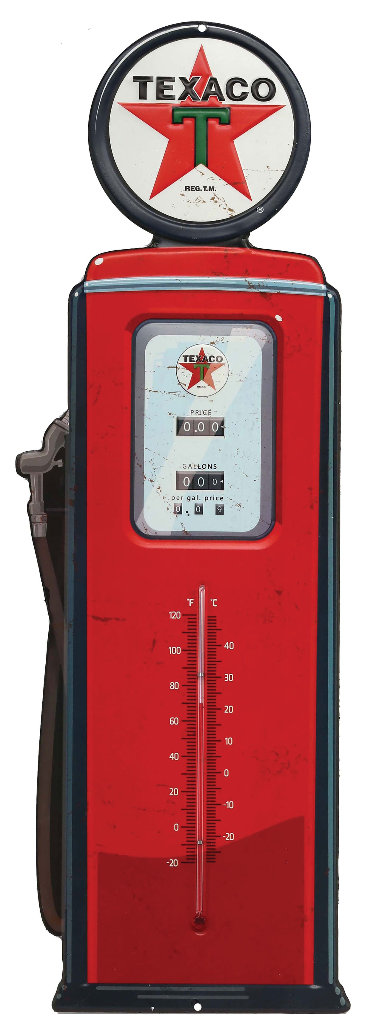 1953-2020 Universal Oversized Thermometer Sign - Texaco Gas Pump - CA-UN0220-Corvette-Store-Online