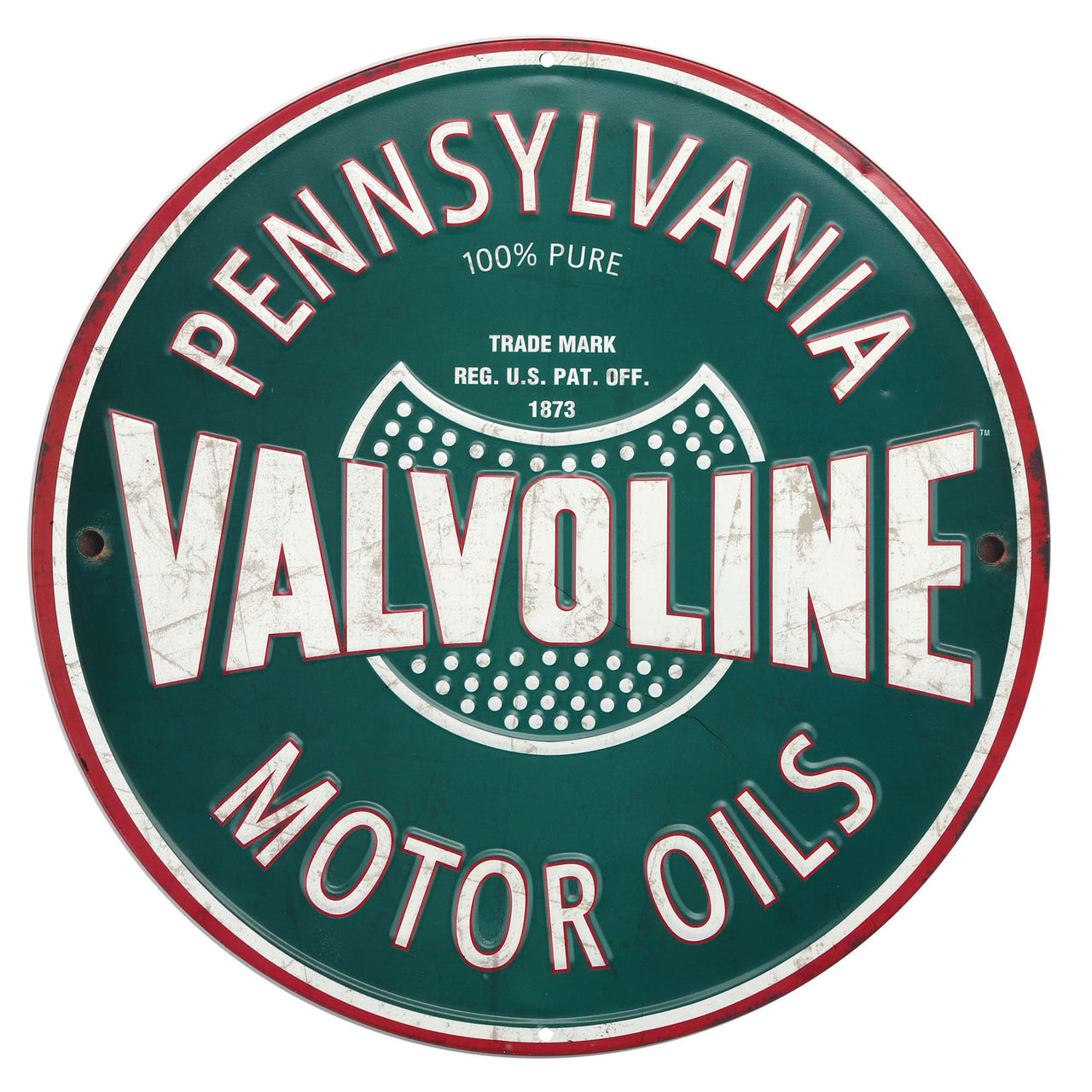 1953-2020 Universal Die Cut Embossed Tin - Valvoline Motor Oils - CA-UN0221-Corvette-Store-Online