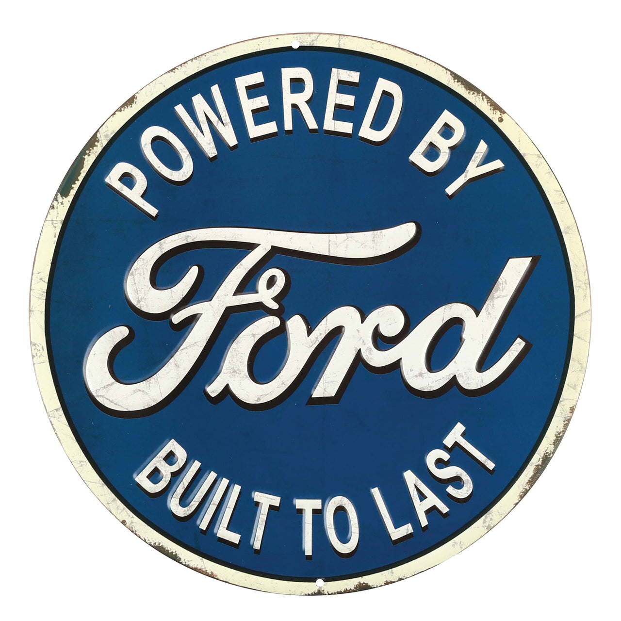 1953-2020 Universal Embossed Tin Sign - Ford Built To Last - CA-UN0293-Corvette-Store-Online