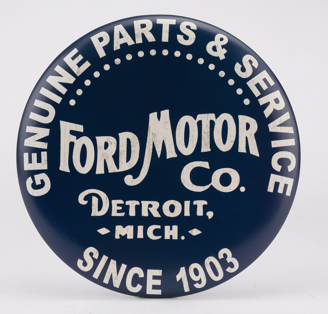 1953-2020 Universal Tin Button Sign - Button Ford Motor Co - CA-UN0295-Corvette-Store-Online