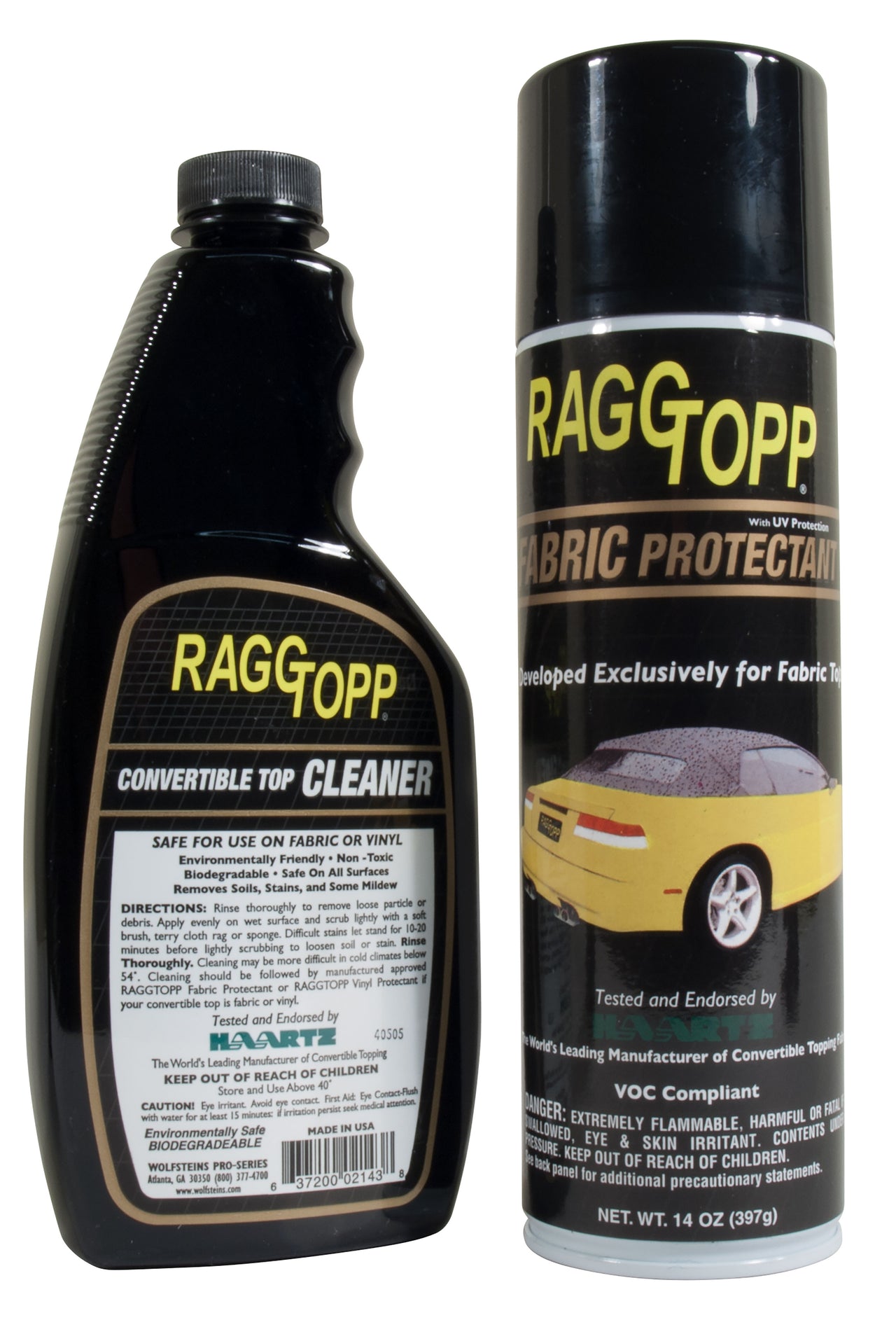 1953-2021 Universal RAGGTOPP Fabric Convertible Top Cleaner & Protectant Kit - CA-UN0336-Corvette-Store-Online