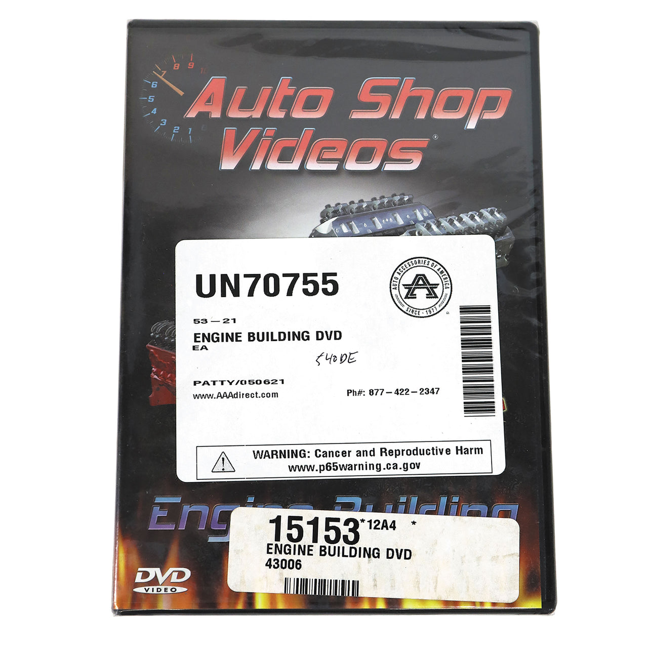 1953-2021 Universal ENGINE BUILDING DVD - CA-UN70755-Corvette-Store-Online