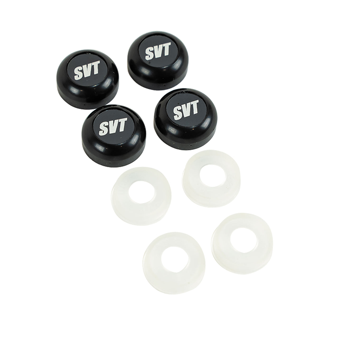 1953-2023 Universal License Plate Screw Covers W/SVT Logo - Black - CA-UN71136-Corvette-Store-Online