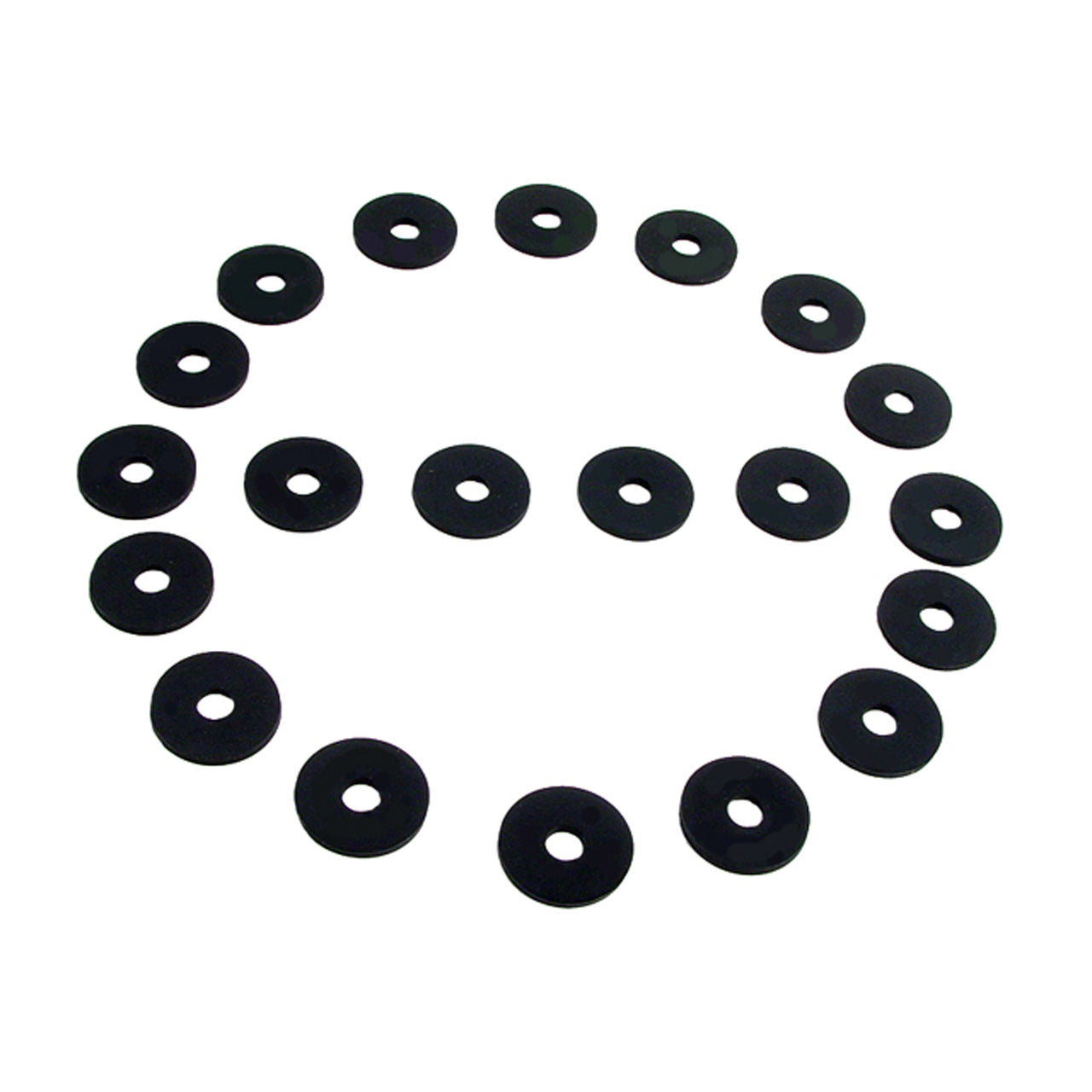 Uw 12 Flat Rubber Washers 1/8" Id, 3/4" Od, 1/16" Thick