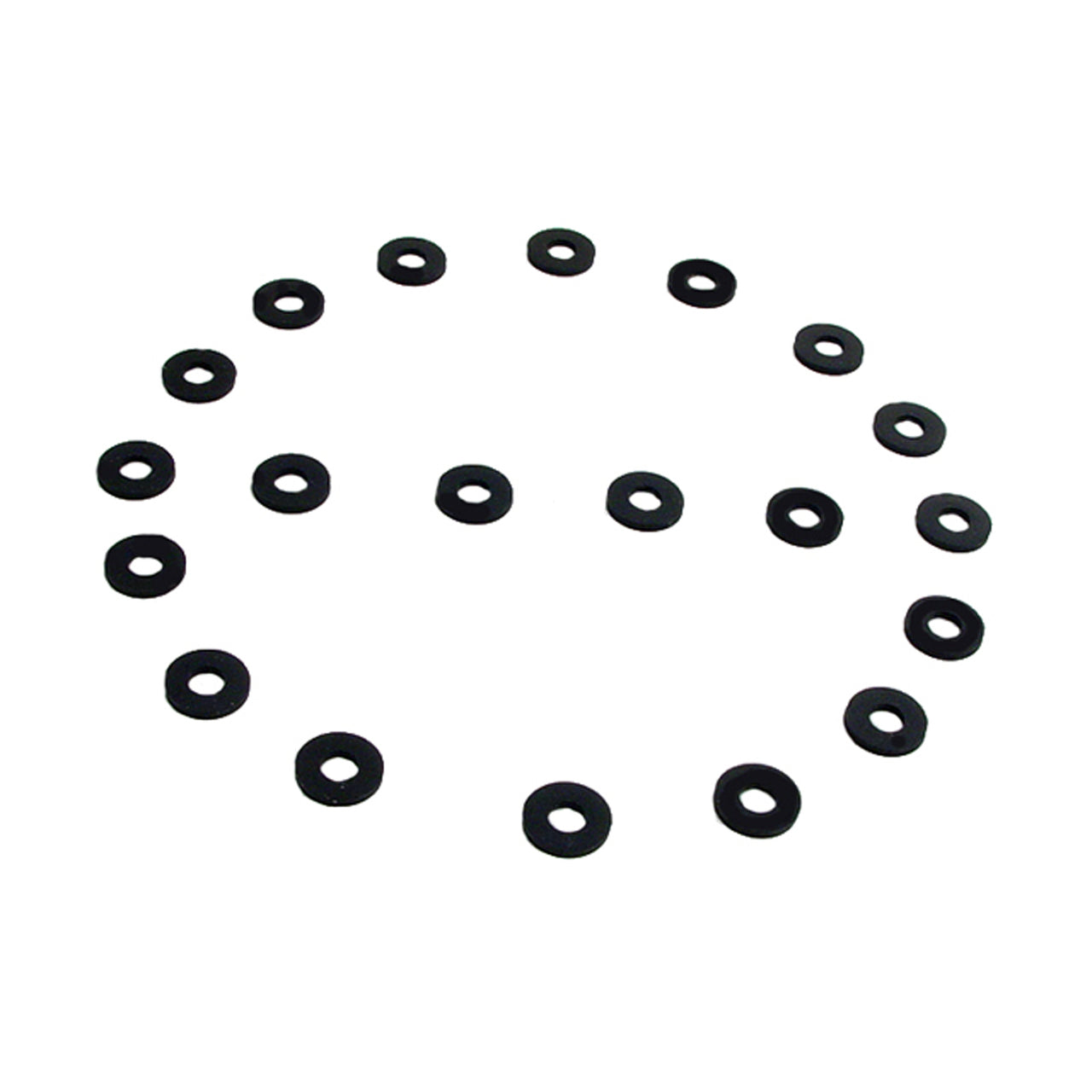 Uw 14 Flat Rubber Washers 7/32" Id, 1/2" Od, 1/16" Thick