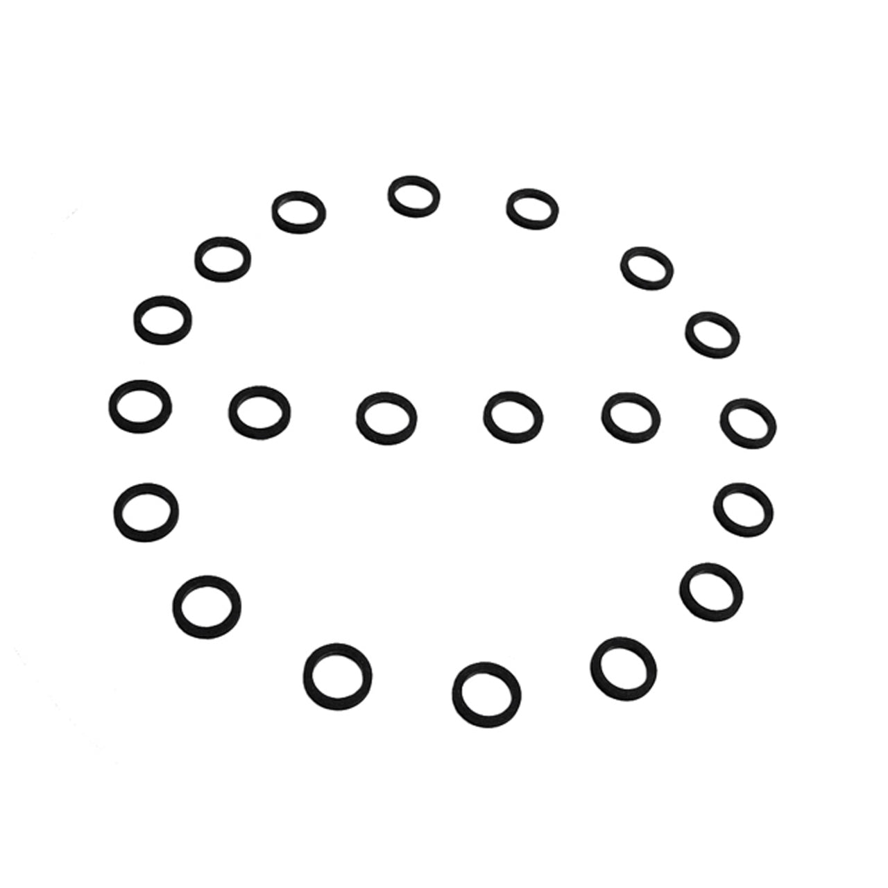 Uw 18 Flat Rubber Washers 3/8" Id, 1/2" Od, 1/16" Thick