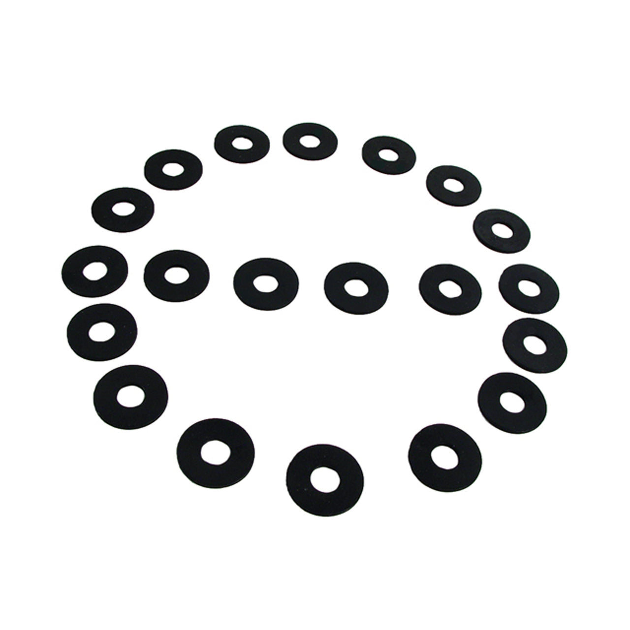 Uw 20 Flat Rubber Washers 3/8" Id, 1" Od, 1/16" Thick