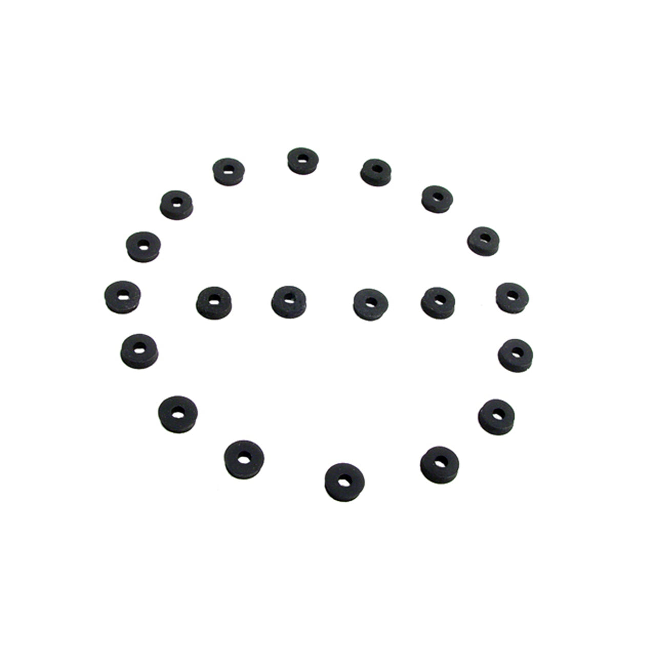 Uw 23 Flat Rubber Washers 1/8" Id, 1/2 Od, 1/8" Thick