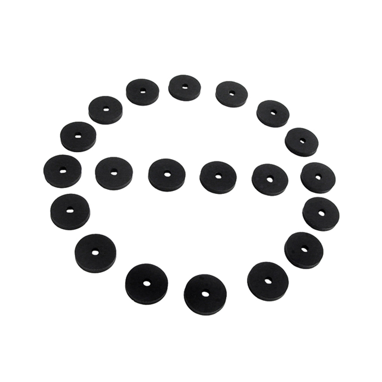 Uw 24 Flat Rubber Washers 1/8" Id, 3/4" Od, 1/8" Thick