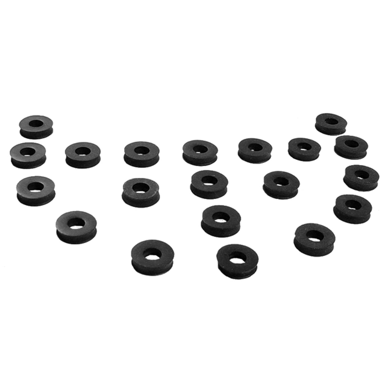 Uw 26 Flat Rubber Washers 7/32" Id, 1/2" Od, 1/8" Thick