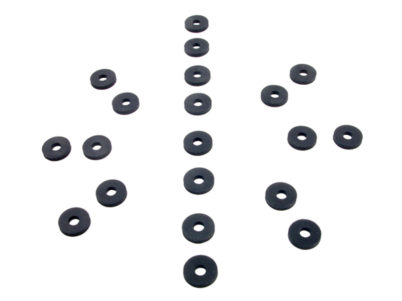 Uw 27 Flat Rubber Washers 7/32" Id, 5/8" Od, 1/8" Thick