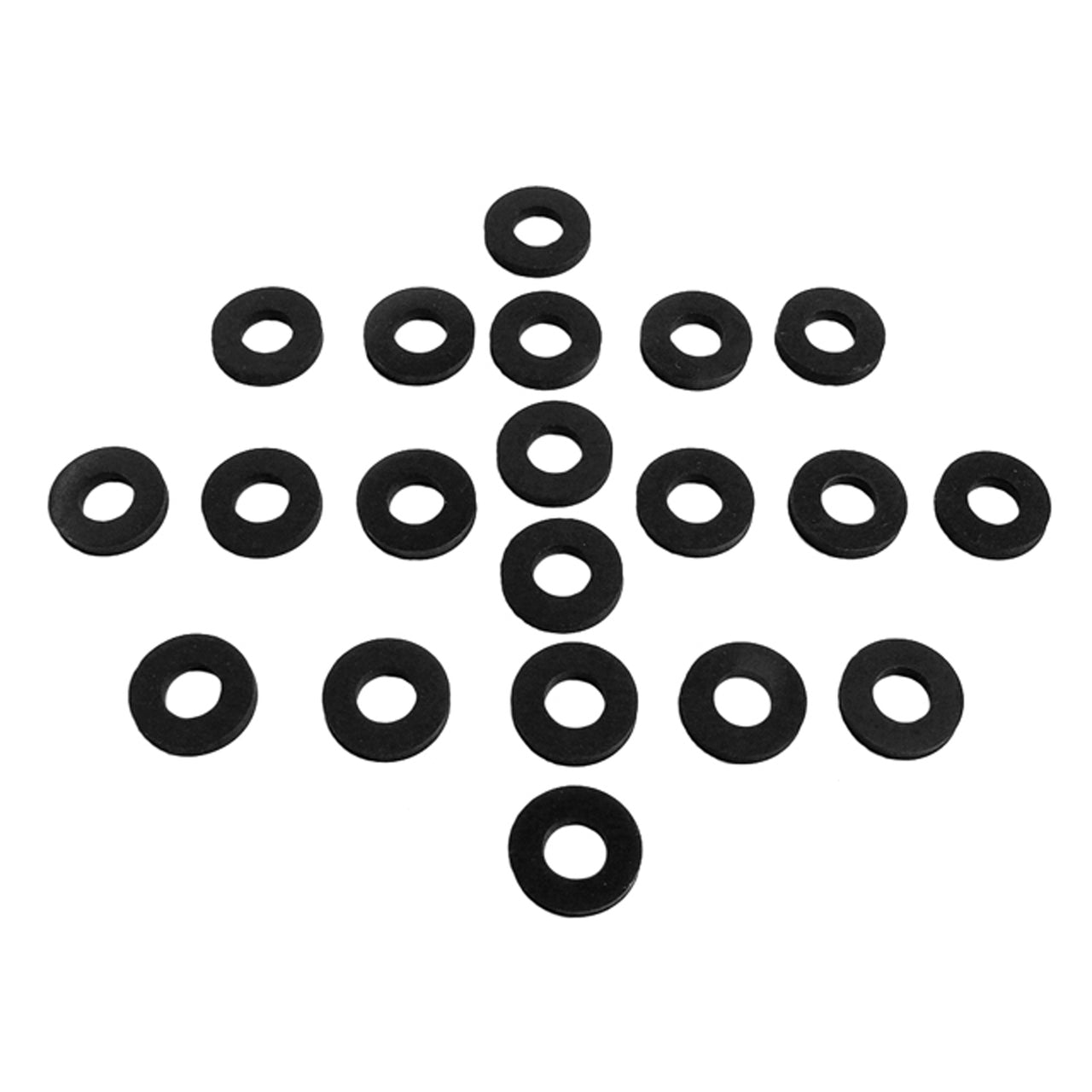 Uw 31 Flat Rubber Washers 3/8" Id, 3/4" Od, 1/8" Thick