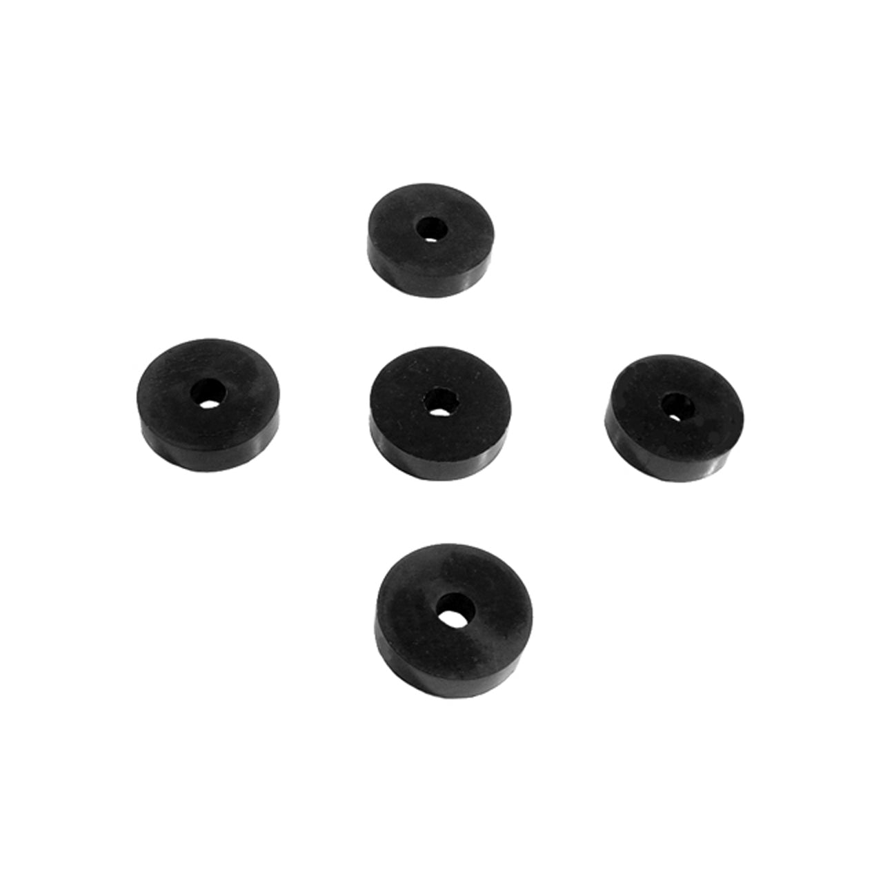 Uw 57 Flat Rubber Washers 3/8" Id, 1-1/2" Od, 3/8" Thick