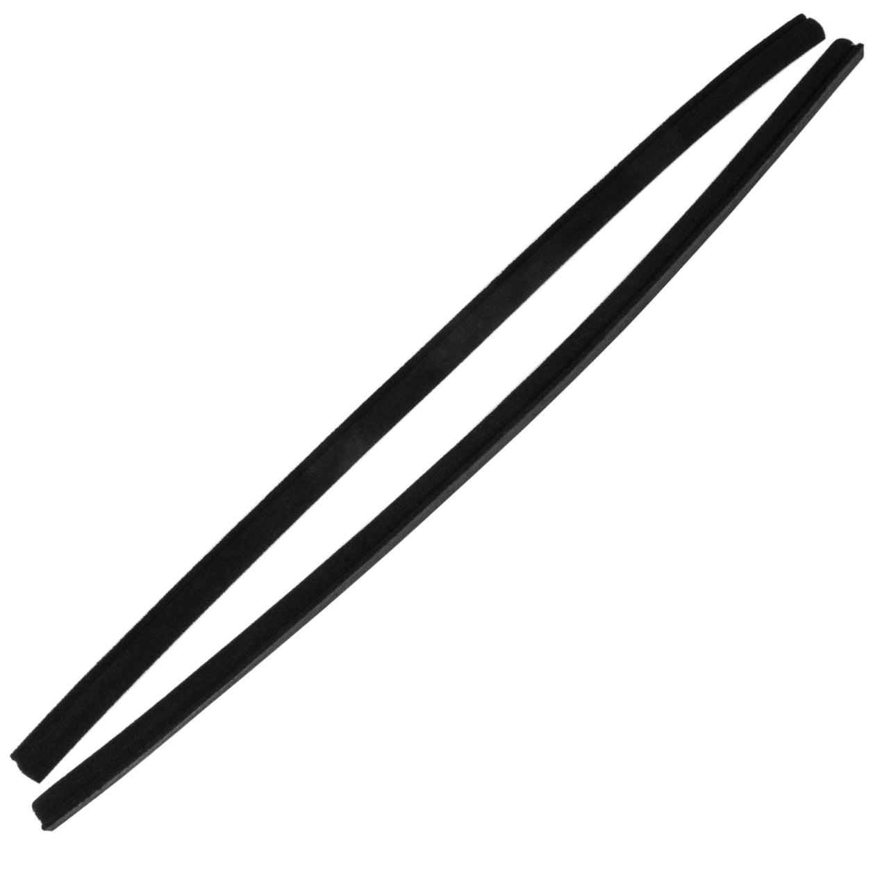 Vs 7-A/Fl Rear Roll-Up Window Seals Two Pieces, 20" Long Dodge 330 1963-1964, 440 1963-1964, 880 1965, Coronet 1965-1967, Dart 1962-1972