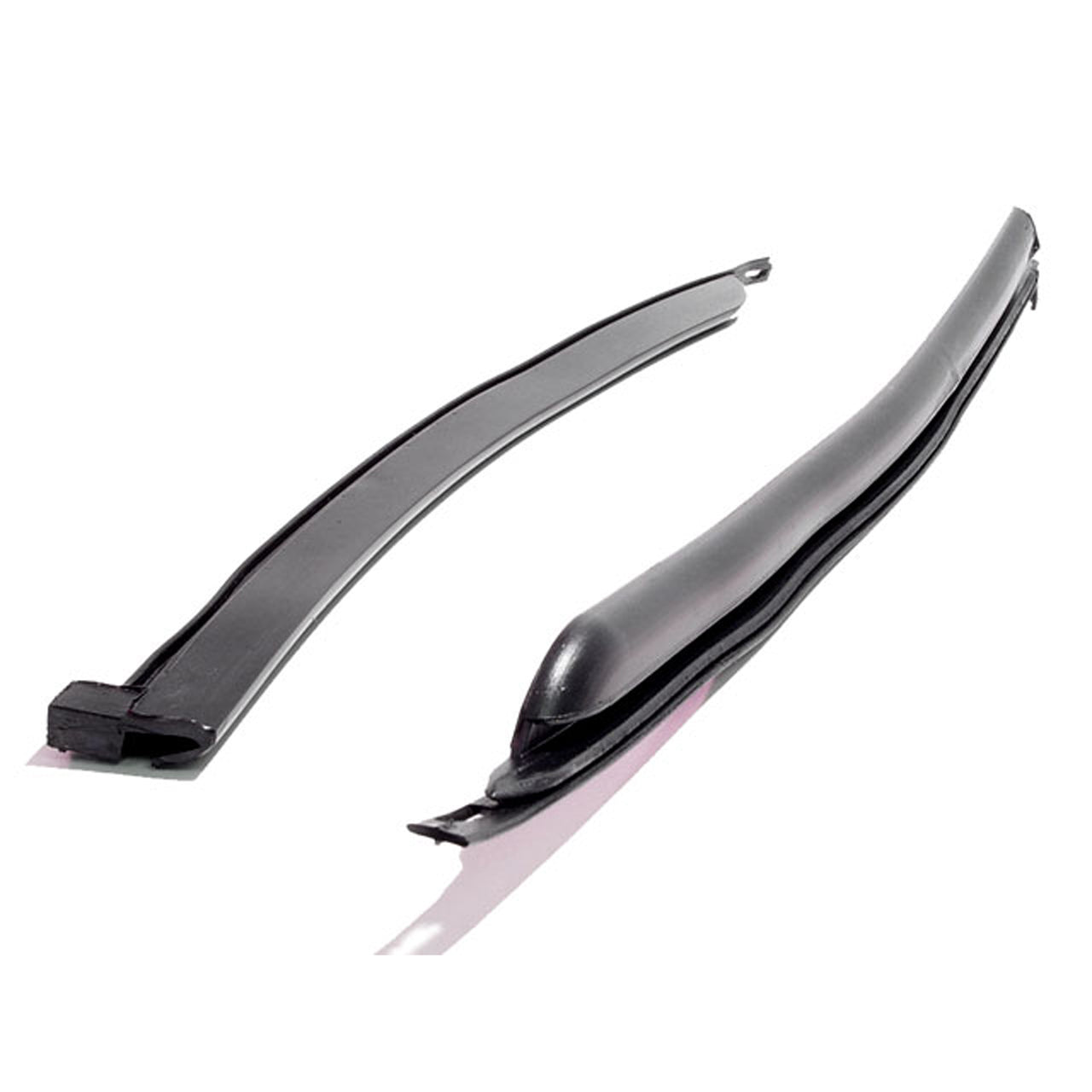 Vs 3-T Rear Roll-Up Window Seals, For 2-Door Fastback Pair R&L Ford Mustang 1971-1973, Torino 1970-1971 D1Zz 6330146-A, D1Zz 6330147-A