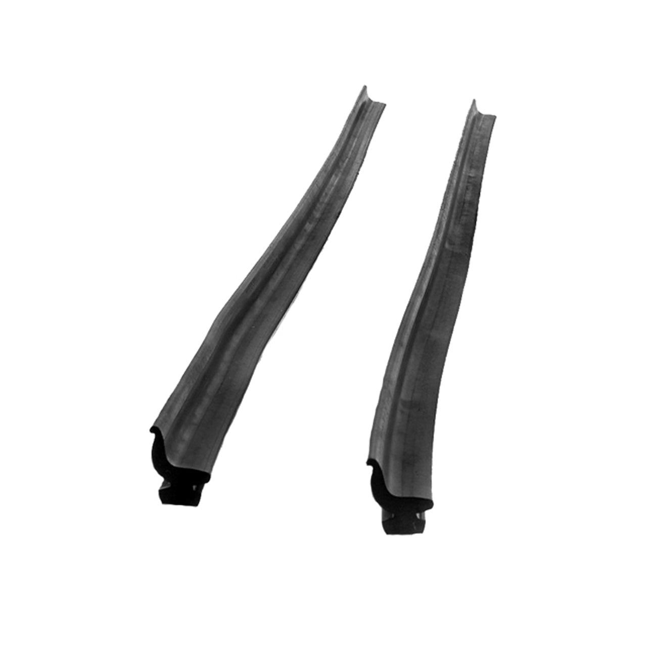 Vs 4 Rear Roll-Up Seal Two 18" Sections Sliced Into Metal Track Ford 300 1963, Club 1953-1961, Club Wagon 1962-1964, Country Sedan 1950-1964