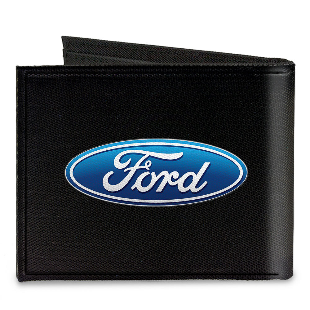 Ford Oval Logo Canvas Bi-Fold Wallet