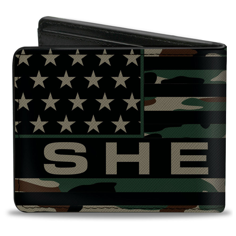 Carroll Shelby Americana Camo Bi-Fold Wallet