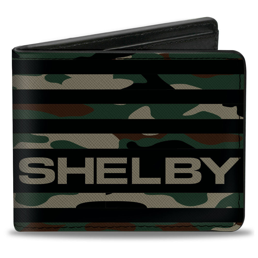 Carroll Shelby Americana Camo & Olive Bi-Fold Wallet