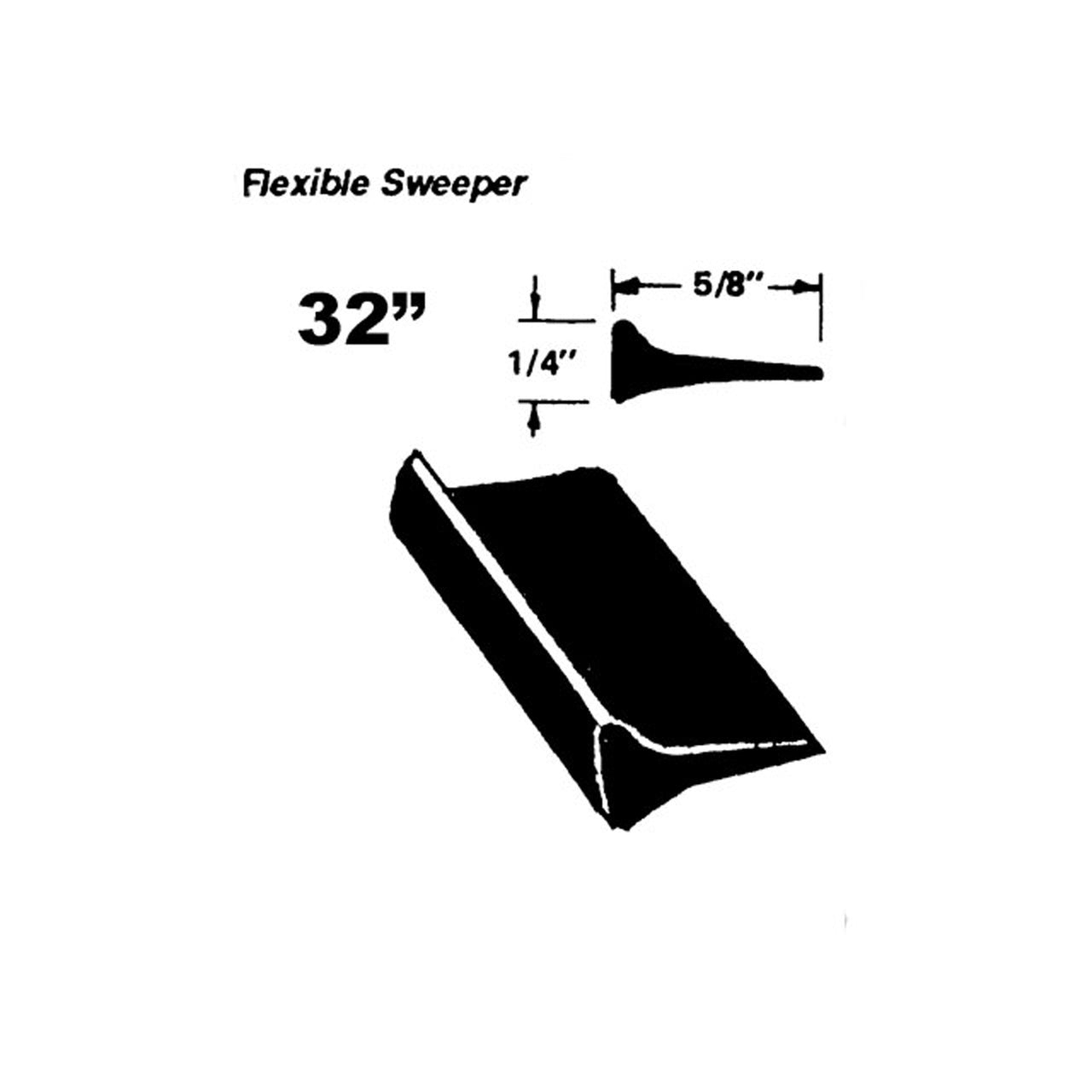 Wc 24-32 Flexible Window Scraper Used On Outside Side Window Chevrolet Truck 1947-1955