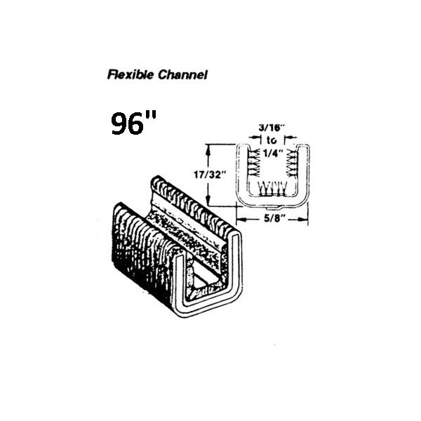 Flexible Glass-Run Channel 96 Inches