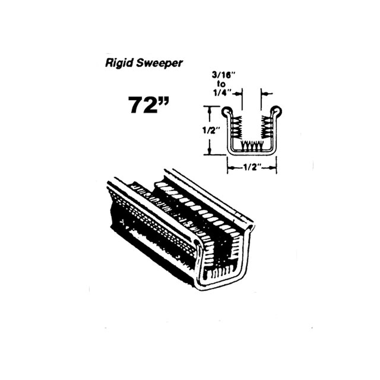 Wc 29-72 Rigid Division-Bar Channel Chevrolet C10 Pickup 1965-1967, C20 Pickup 1965-1967, C30 Pickup 1965-1967, K10 Pickup 1965-1967