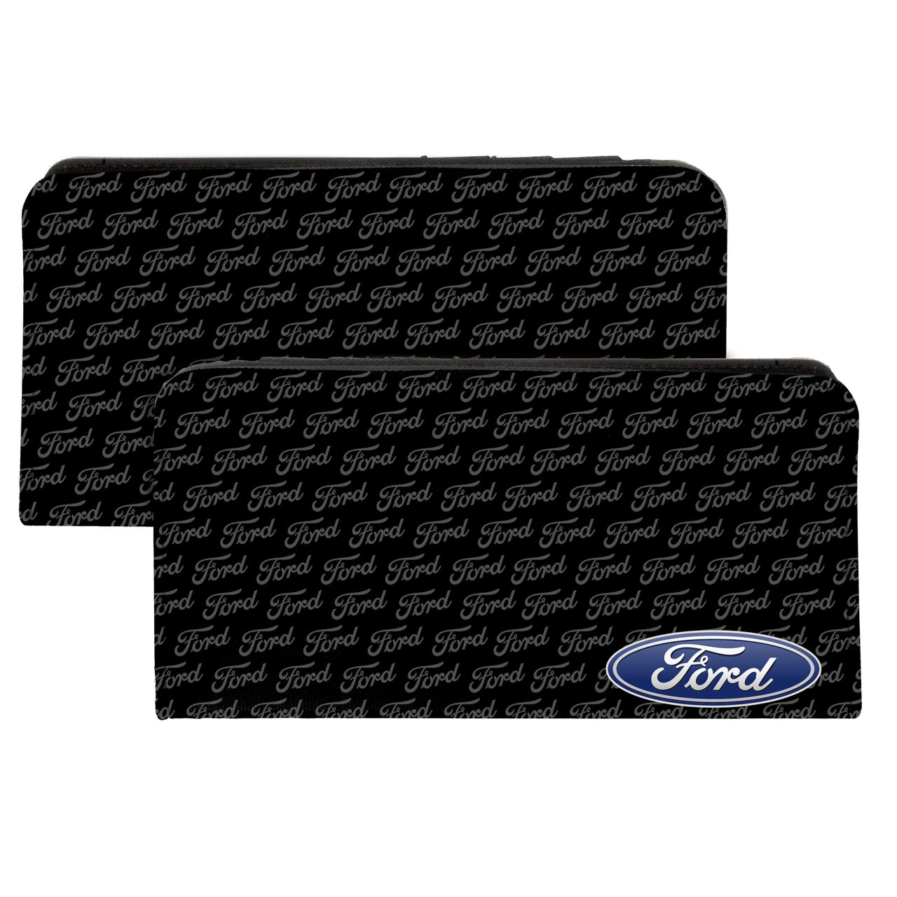 Ford Oval Corner w/Text Canvas Snap Wallet