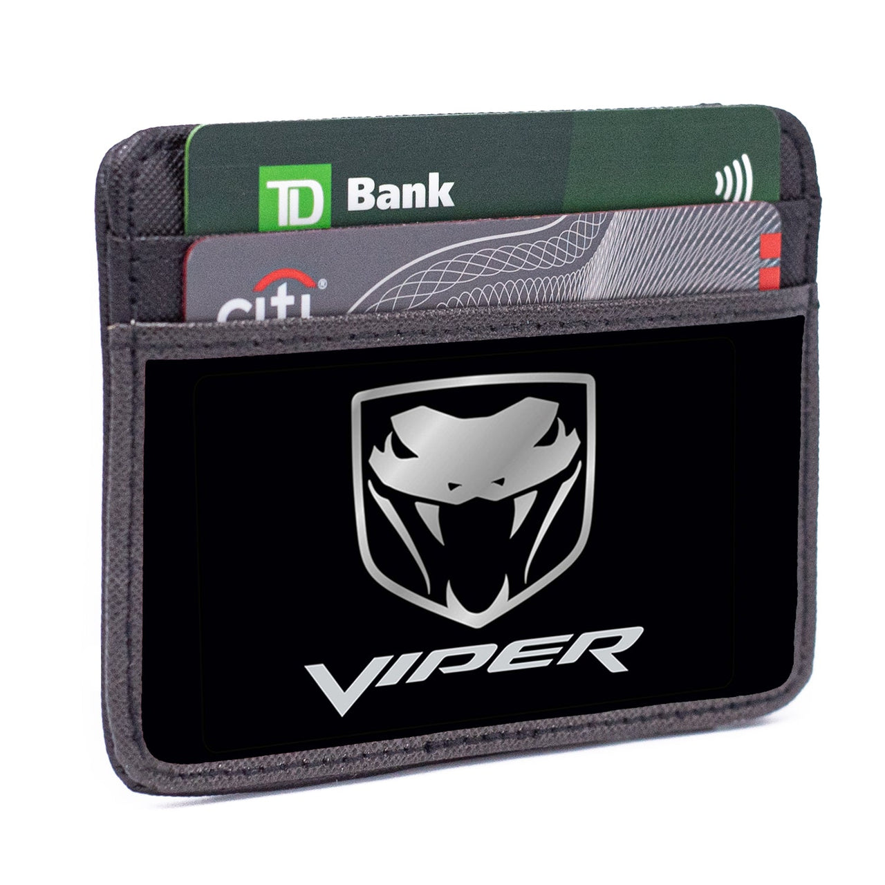 Dodge Viper Logo Black & Silver Weekend Wallet