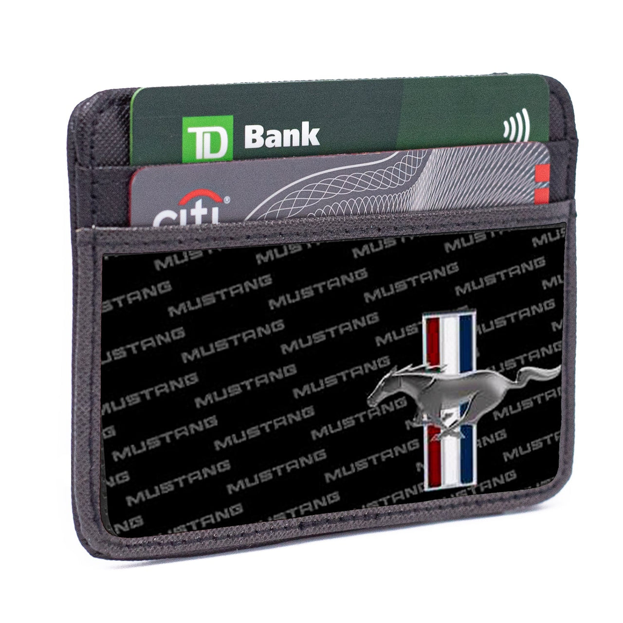 Ford Mustang Tri-Bar w/Text Weekend Wallet