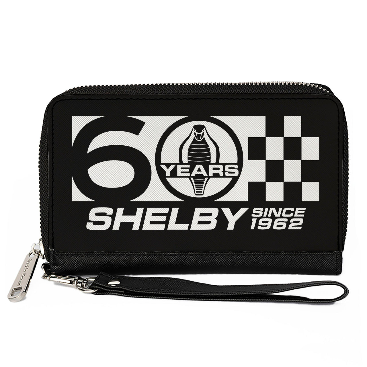 Carroll Shelby 60 Years Since 1962 PU Zip Around Wallet