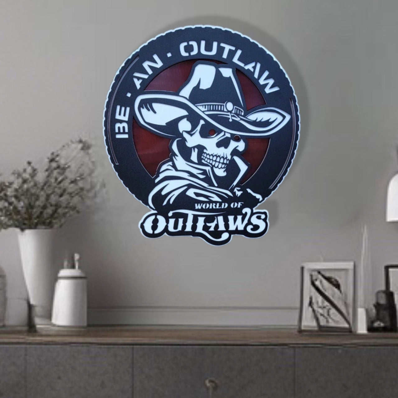 World Of Outlaws Be An Outlaw Logo