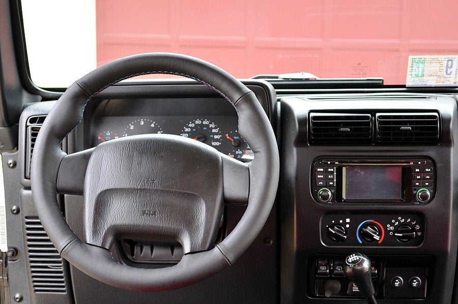 1997-06 Jeep Wrangler TJ steering wheel cover - 4-spoke