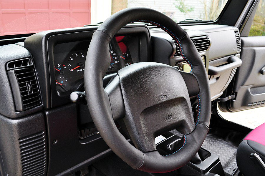 1997-01 Jeep Cherokee steering wheel cover - 4-spoke