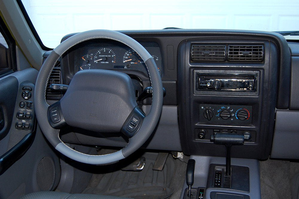 1997-06 Jeep Wrangler TJ steering wheel cover - 2-spoke