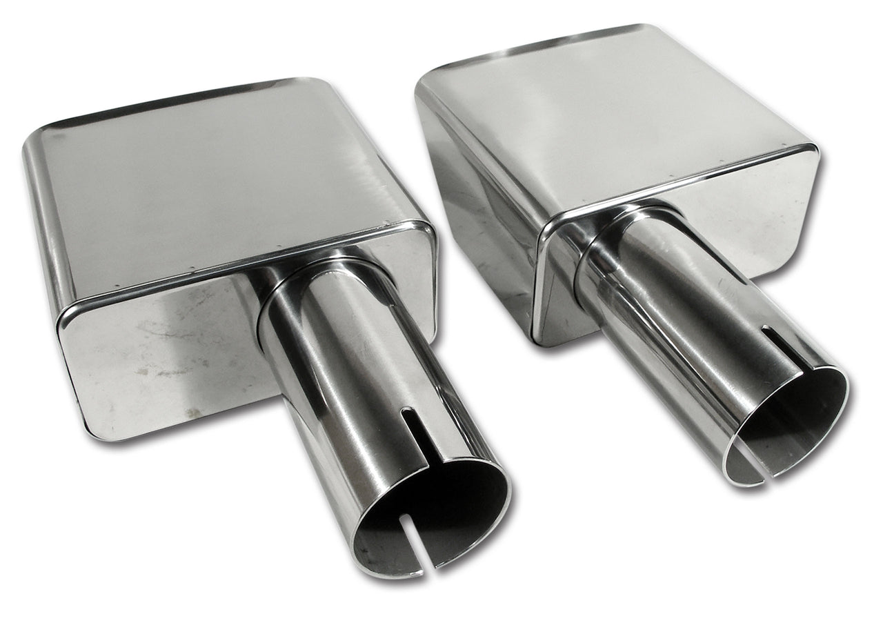 1970-1972 Corvette Exhaust Extensions Stainless Steel - CA-X2002-Corvette-Store-Online