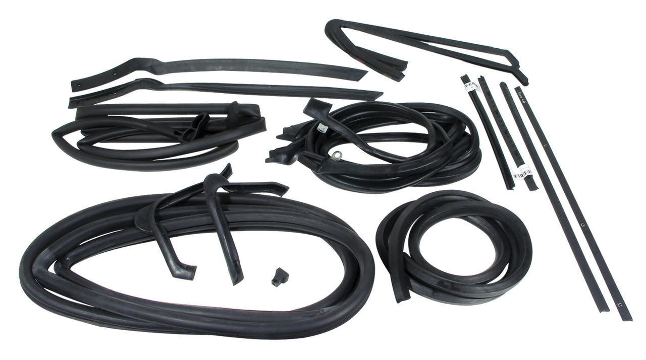 1963-1967 Corvette Weatherstrip Kit - Body Convertible 17Pc - CA-X2204-Corvette-Store-Online